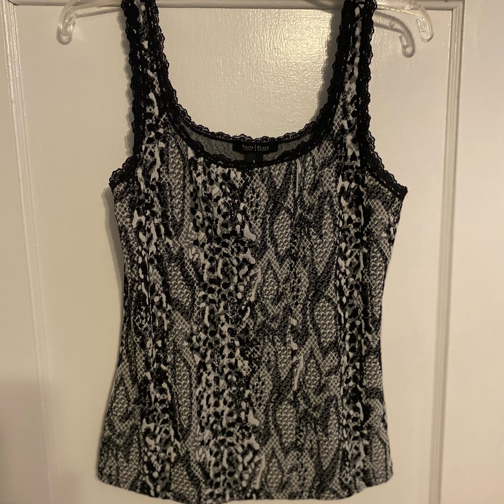White House Black Market fitted dressy tank top
